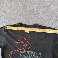 Anvil Tim McGraw Out Loud Summer Tour T-Shirt Medium Black 2004 Concert Tee