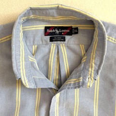Ralph Lauren BLAKE Striped Oversized BD Shirt Short Sleeve Japan