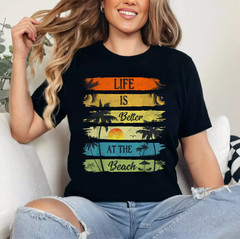 Funny Feelin Salty Beach Summer Vacation Vintage 70’s Retro T-Shirt