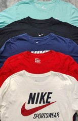 Lot Of 5 Nike Tee Cotton T-Shirts Swoosh All Men’s Size Large