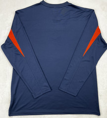 CHICAGO BEARS Long Sleeve Shirt Mens XL NFL Team Performance Navy V-Neck Logo
