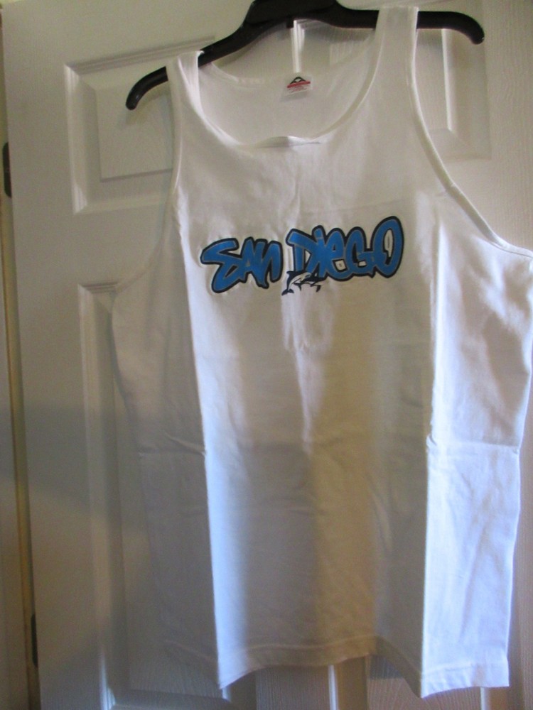 New Vintage Alstyle Apparel Activewear Tank Top Mens Large San Diego Graphic
