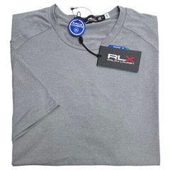 Polo RLX Ralph Lauren Short Sleeve Tee T-Shirt Wicking Classic Fit Grey Htr $59