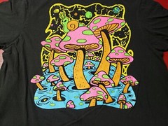 Alab Mushroom T-Shirt Blk L 100% Cotton
