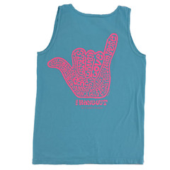Adult Small The Hangout Music Festival Gulf Shores Alabama Blue Pink Tank Top