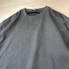Uniqlo Men’s Airism Cotton oversized T-Shirt dark gray size XL