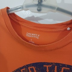 Cremieux T Shirt Size L Orange Caged Tiger Tattoo Parlor Ink Enthusiasts