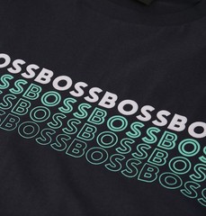 BOSS Athleisure Men’s dark blue Crew Neck Pullover Logo Graphic Sweatshirt L