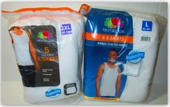 A-SHIRTS Fruit of the Loom Comfort Stretch Fabric Wicking WHITE finished hem