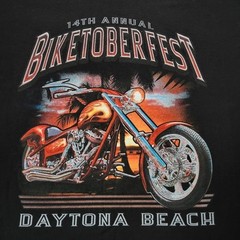 2000s Biketoberfest sz XL Black Graphic Motorcycle Tshirt