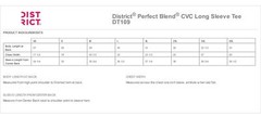 District Mens Long Sleeve Perfect Blend CVC T-Shirt DT109