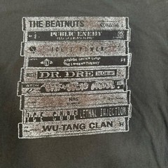RARE ! Hip Hop Rap shirt SZ LARGE Cassettes Public Enemy DR DRE WU TANG NAS ICE