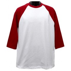 Men’s Raglan T-Shirt Baseball 3/4 Sleeve Henley Casual Cotton Sports Shirt