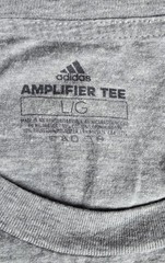 Men’s adidas Amplifier Tee T-Shirt Size Super Soft Large Grey 90% Cotton