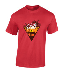 CHILL YOUR MIND MENS T SHIRT COOL SUMMER BEACH CASUAL FASHION DESIGN NEW TOP