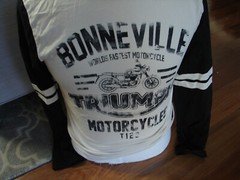 Lucky Brand Triumph Shirt Mens Size Small Long Sleeve Bonneville 1956