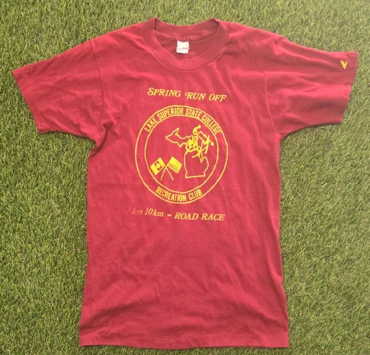 Vintage 80s Lake Superior State College “Spring Run Off” Road Race Tee