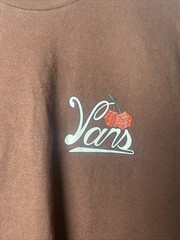 Vans Shirt Yellow Flames Dice Graphic T~ Shirt Brown Men’s Large Red Dice