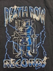 Death Row Records Men’s T Shirt Black Size Large Crew Neck Graphic Printed Tee