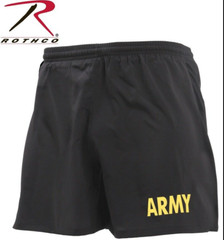 Black Moisture Wicking US ARMY PT Training Workout APFU SHORTS 46030