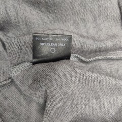 Cadet Military Inspired Wool Blend Long Sleeve T Shirt Small Gray Base layer