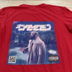 C POT Shirt 3 Samples Album Red Men’s Large Back Print Cotton Tee
