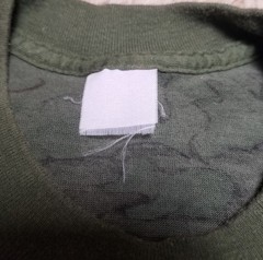 Vtg Woodland Camouflage Pocket T-Shirt Army Military Single Stitch 80s 90s USA L