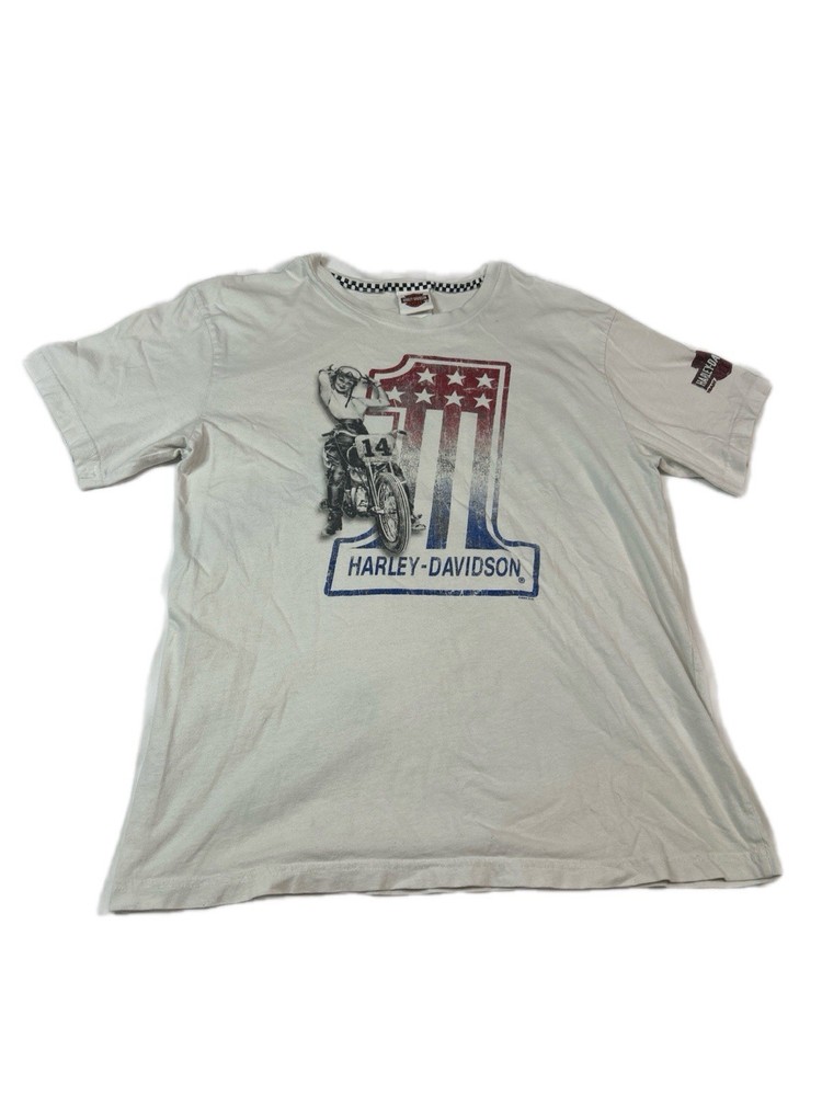 Harley Davidson Chandler, Arizona Biker Girl White Shirt Mens Large 2014