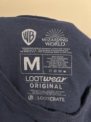 Loot Crate Harry Potter Shirt Medium Blue Sorcerer Stone Challenges Long Sleeve