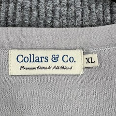 Collars & Co. Shirt Mens XL Extra Large Gray Short Sleeve Crew Neck Casual