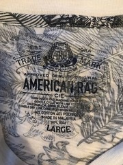 American Rag T-Shirt Mens Large Floral Palm Short-Sleeve Crew-Neck Cotton Blend