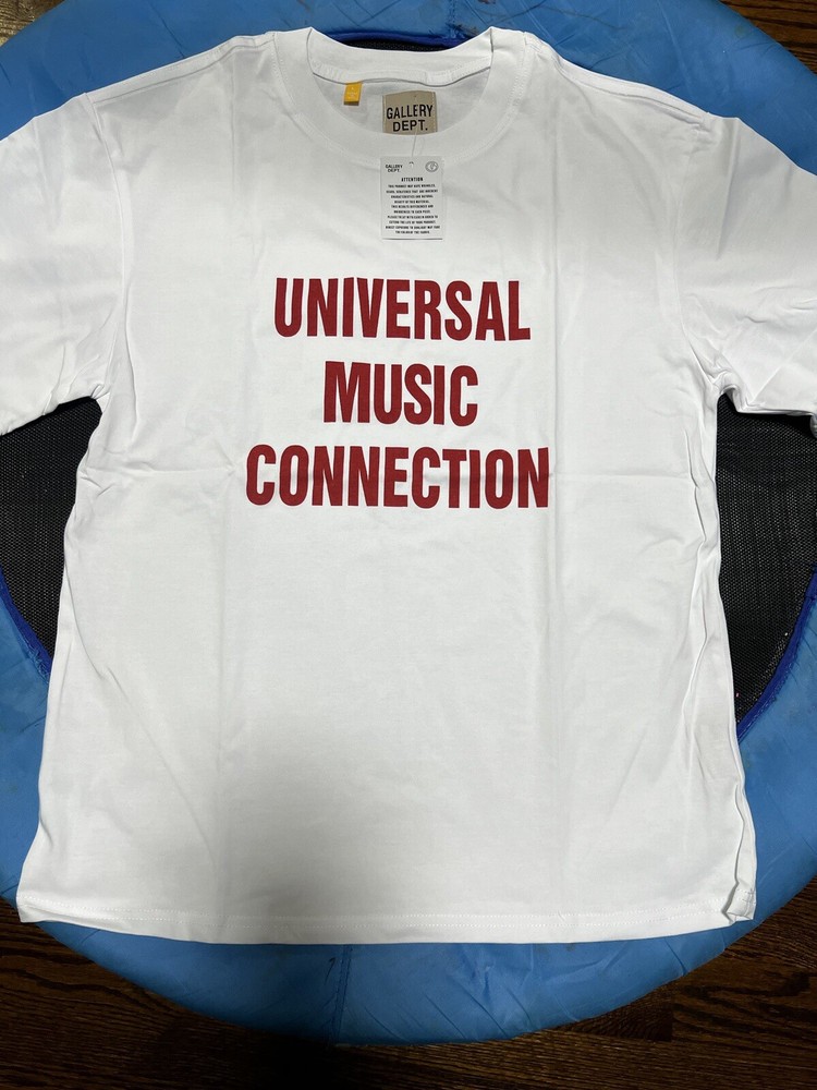 Gallery Dept Universal Music Short Sleeves T-shirt Color White Size Medium