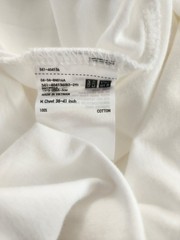 Uniqlo Supima Cotton Crew Neck Short Sleeve Tee in White Size M 404136