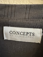 Concepts by Claiborne Men’s Ribbed Gray T Shirt Large