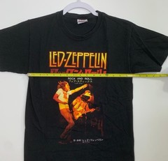 Early Y2K Led Zeppelin 4 Sticks Japanese Version Graphic Tee Adult Small Band T