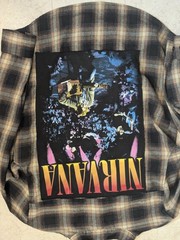 WEIV Los Angeles Custom Nirvana Rock Band Flannel Shirt Men’s L