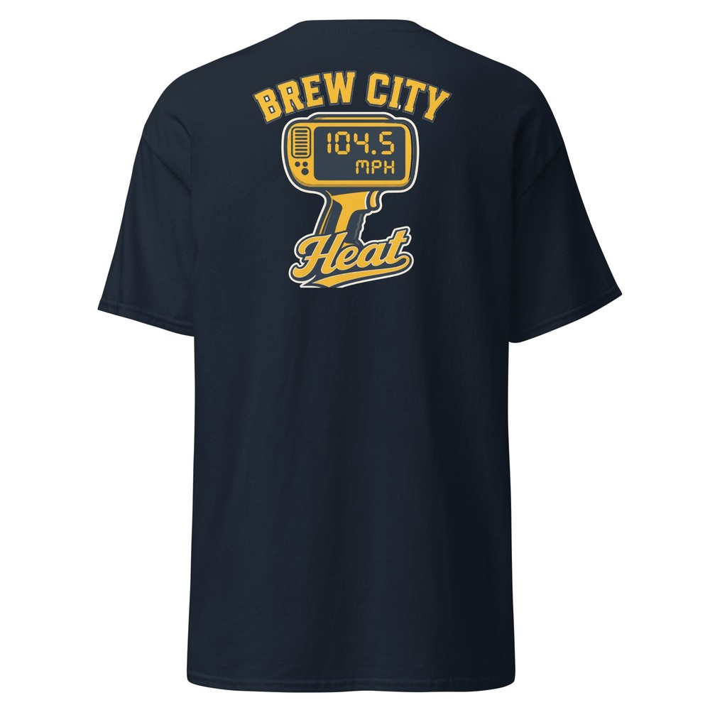 Brew City Heat 104.5 Fastball Fan T-Shirt | Milwaukee Baseball Fan Graphic Tee
