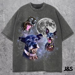 Custom Pet Portrait Comfort Tee Personalized Pet Memorial Dog Cat Lover Gift