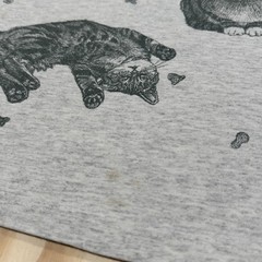 Vintage 90s Cats AOP Double Sided Graphic T-Shirt Fits XL Single Stitch Kitty