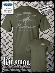Ford Motor Co Bronco Detroit, MI 2-Sided T-Shirt – Official Licensed Product