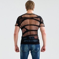 Men Mesh Tops Hollow Out Underwear Brand New Condition Comfortable Fit