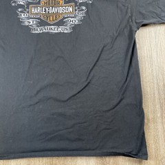 Harley Davidson T Shirt Work Sucks It’s Time To Ride Y2K Men’s 2XL Hanes Beefy T