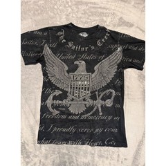 7.62 Design T-Shirt Mens Medium Black Eagle Anchor US Navy Military Graphic