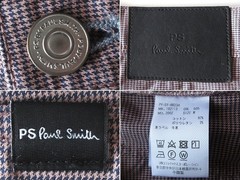 Paul Smith Hound’s Tooth 5-Pocket Pants Leather Patch Logo Japan