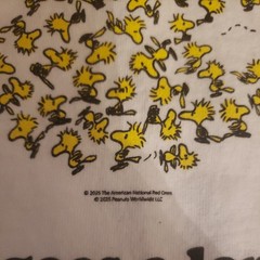 American Red Cross Peanuts Woodstock Snoopy Donate Blood Tee Shirt 2025 Large