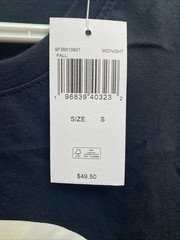 NEW Michael Kors Loungewear Men’s Small Blue T-Shirt Long Sleeve NWT $49.50