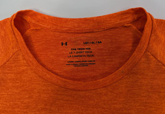 Under Armour Shirt Men’s LT Orange Tech 2.0 Athletic T-Shirt Tee Active 1326413