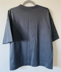 Uniqlo JW Anderson WomenDark Gray Supima Cotton Crew Neck Oversized T-Shirt SZ S