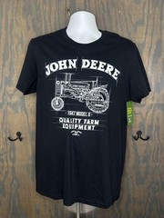 John Deere Shirt Mens Medium 1947 Model G Tractor Graphic Tee Farm Equipment