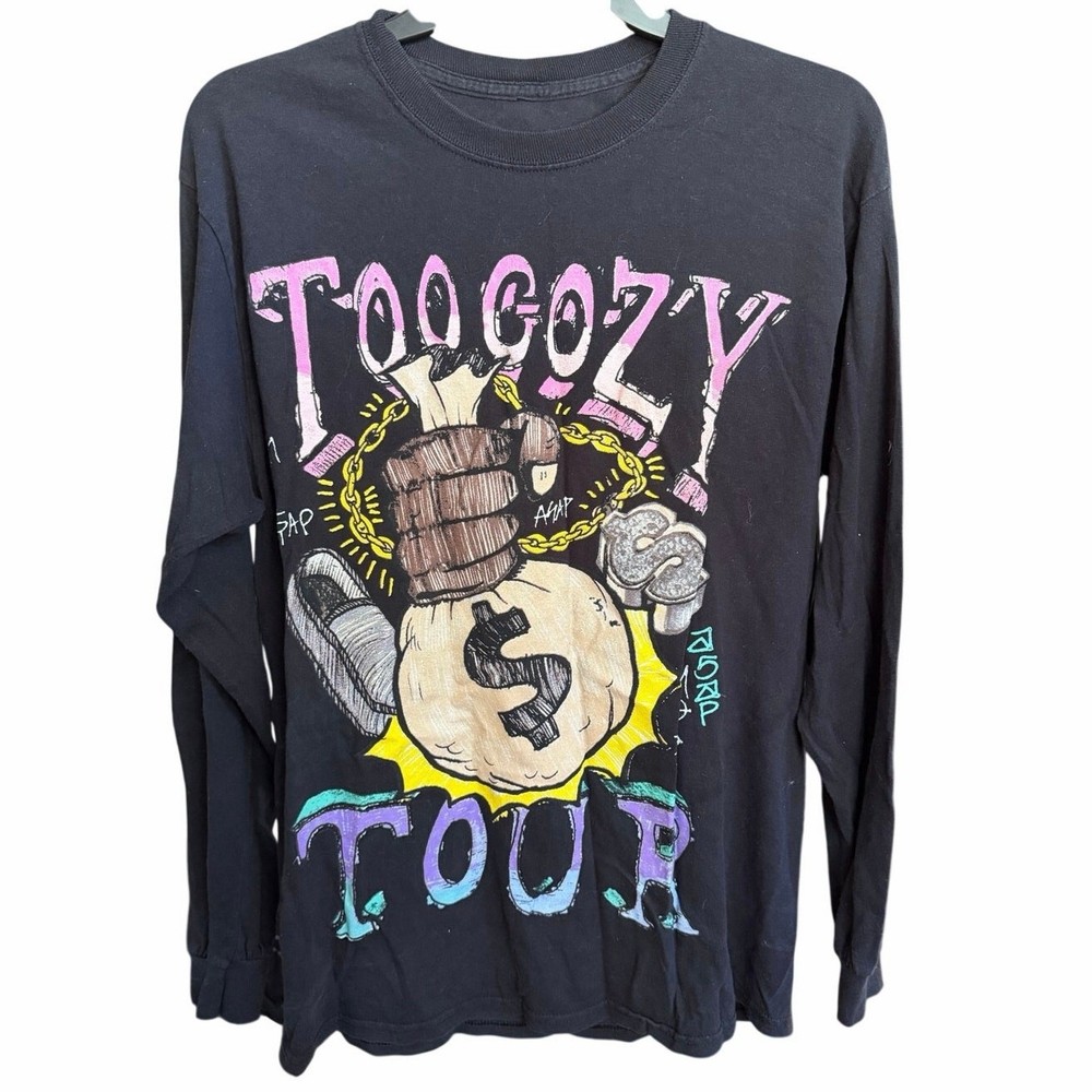 ASAP Rocky Shirt ASAP Mob Too Cozy Tour Tee Concert Merch A$AP Size MEDIUM